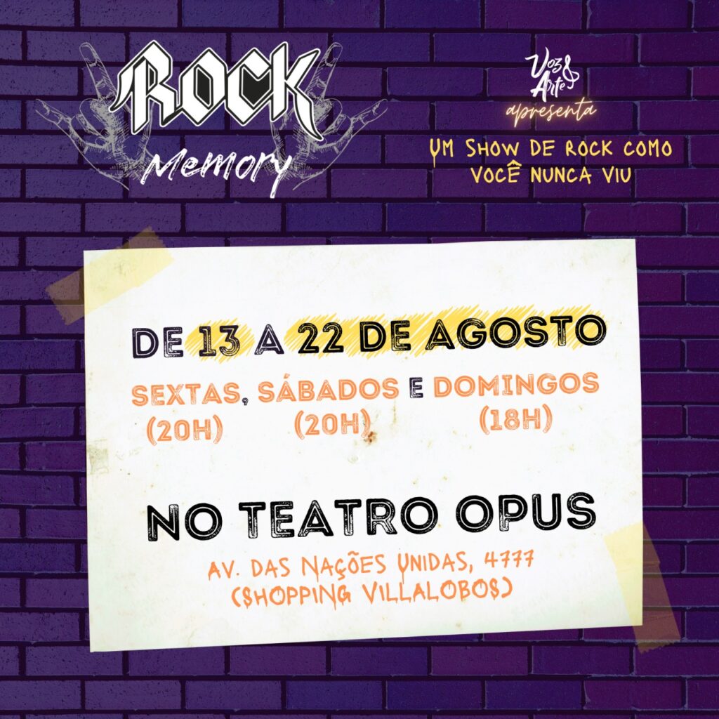 Rock Memory celebra o rock'n roll no Teatro Opus